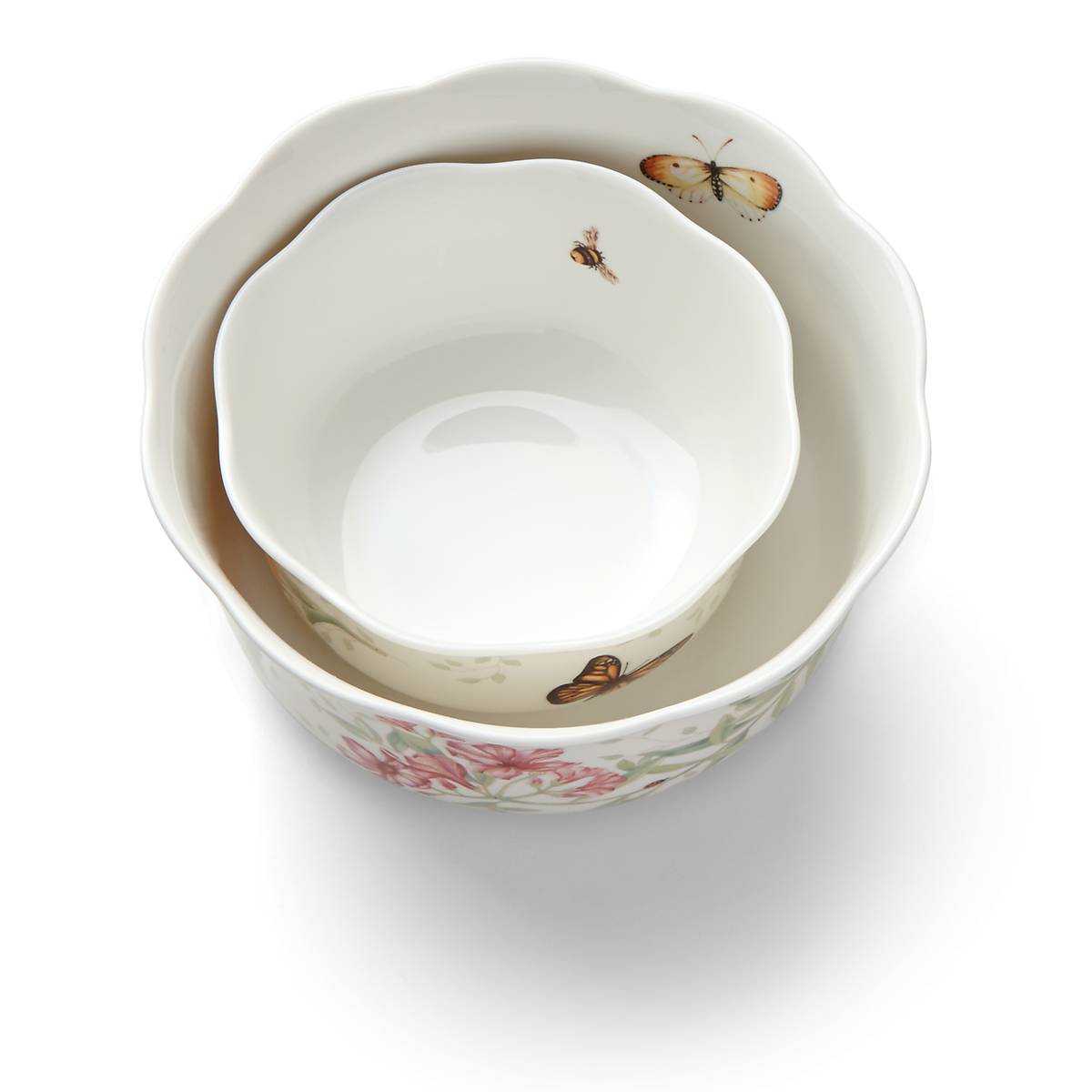 Scalloped Floral Nesting Bowl Set, 2-Piece - Image 5