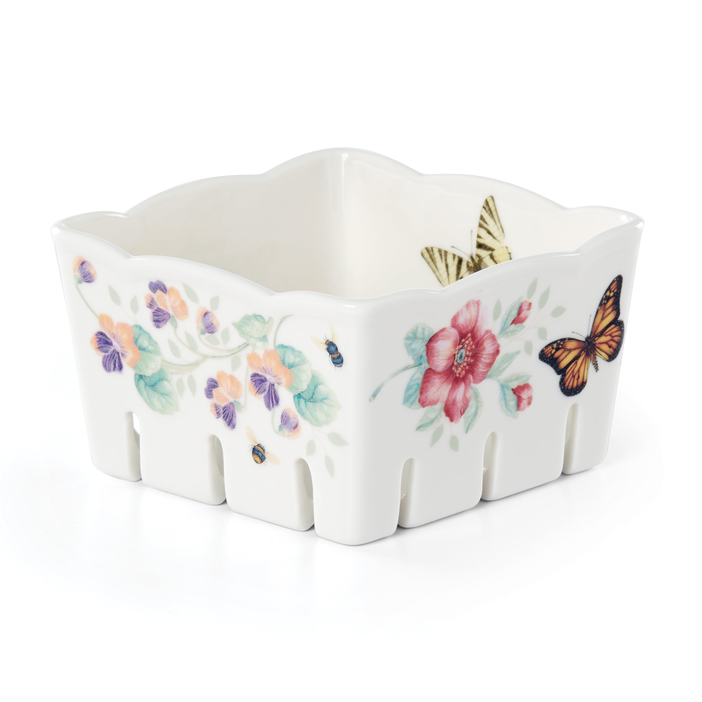 Floral Berry Rinse & Serve Bowl - Image 4