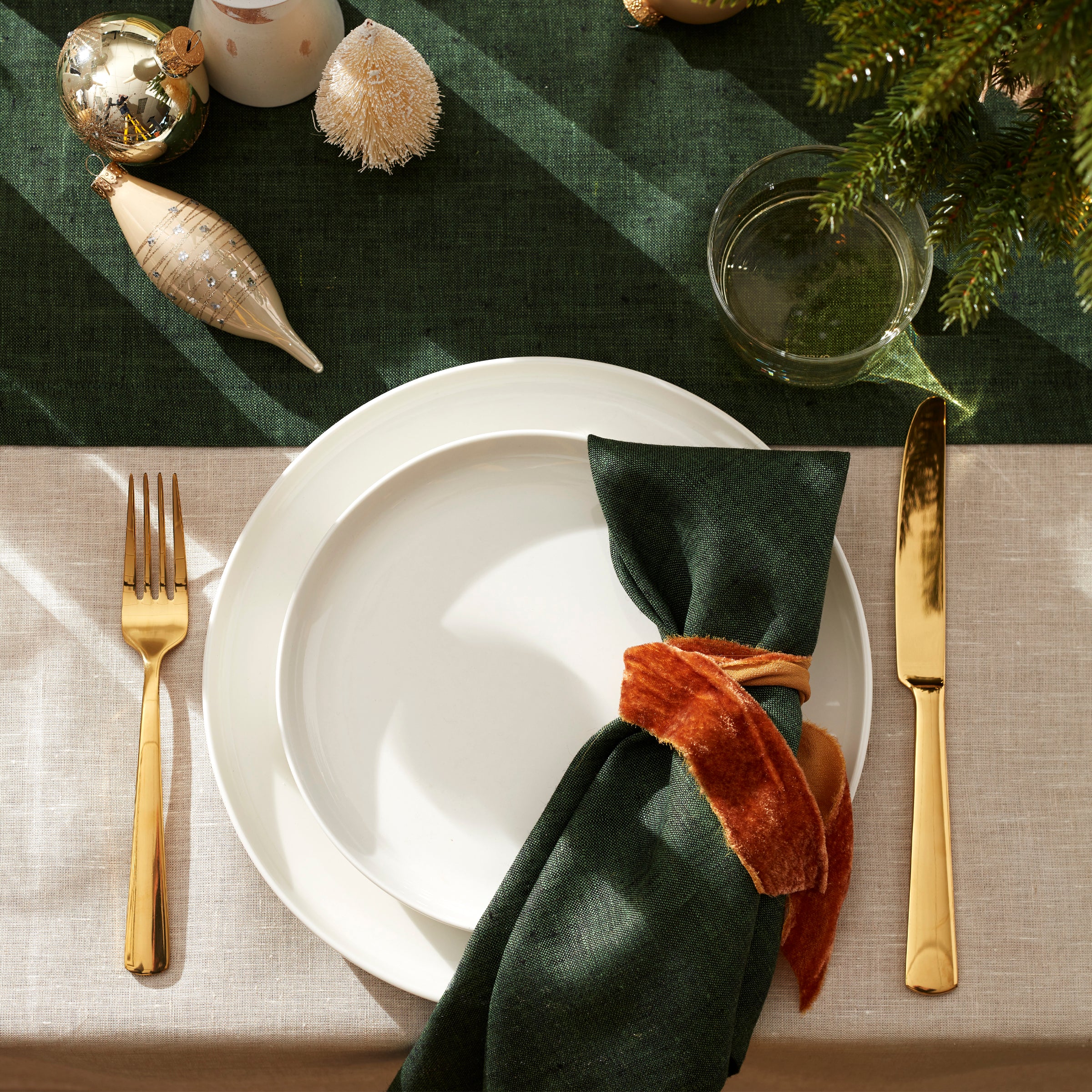 Thoughtfully arranged tableware
