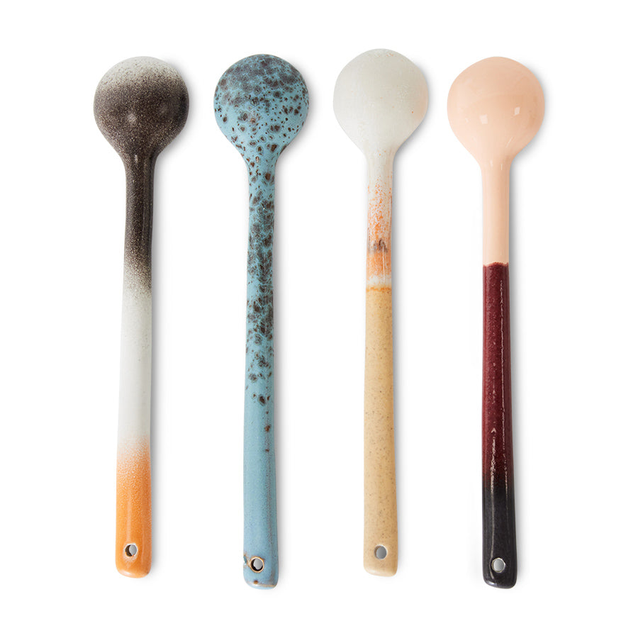 Long Stoneware Spoons - Set of 4 - Image 3